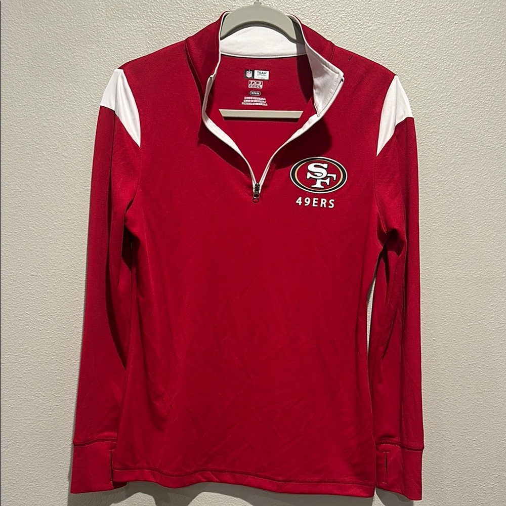 San Francisco 49ers Women’s Pullover with a quarter zip Size: Medium
